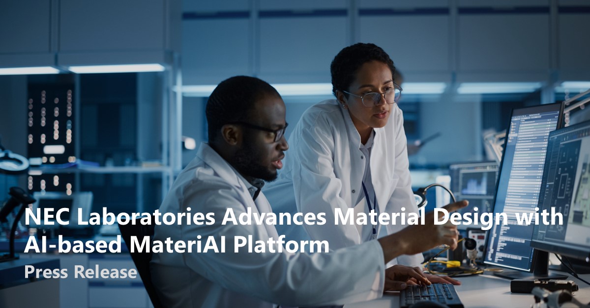 NEC Laboratories Advances Material Design with AI-based MateriAI Platform