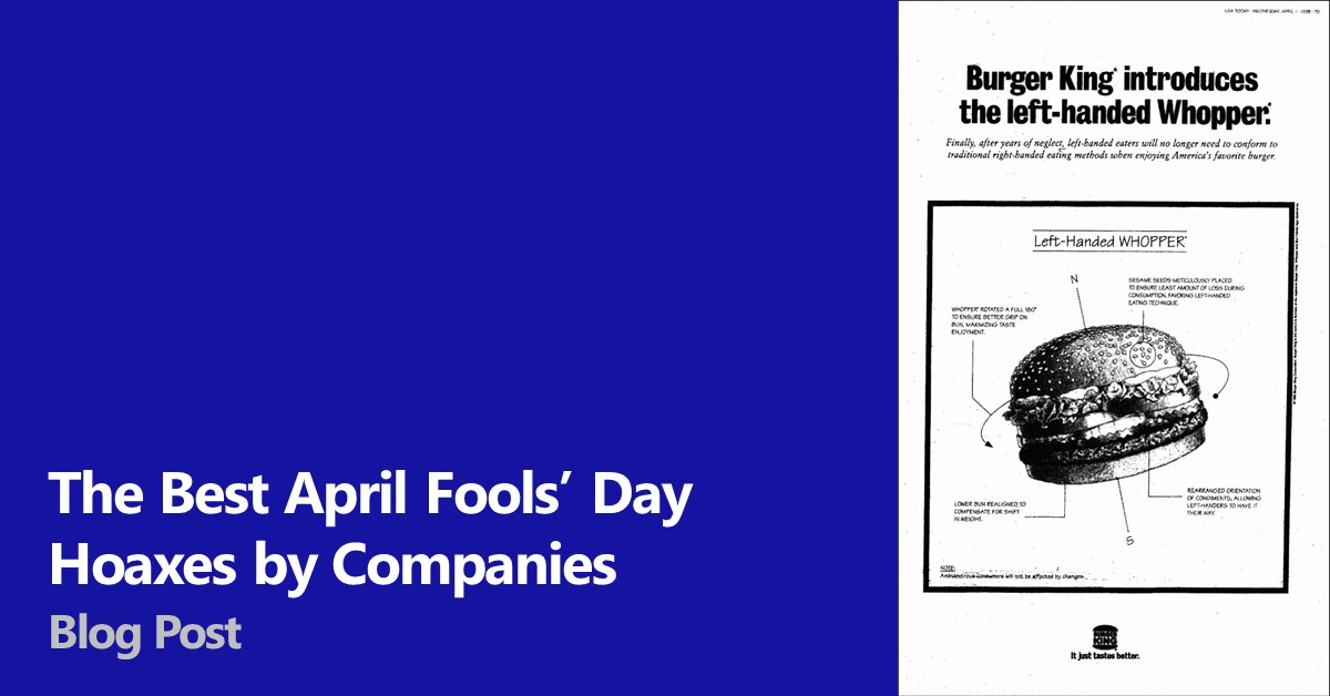 The Best April Fools’ Day Hoaxes by Companies