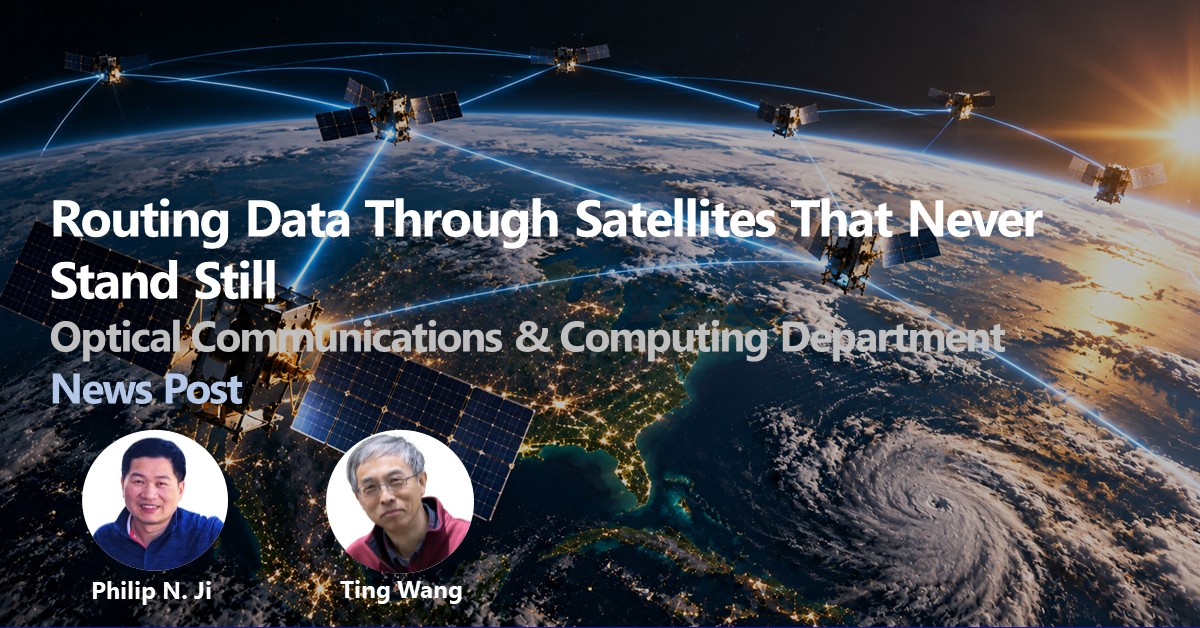 Routing Data Through Satellites That Never Stand Still Routing Data Through Satellites That Never Stand Still